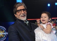 Amitabh Bachchan shows some baby love on KBC 6
