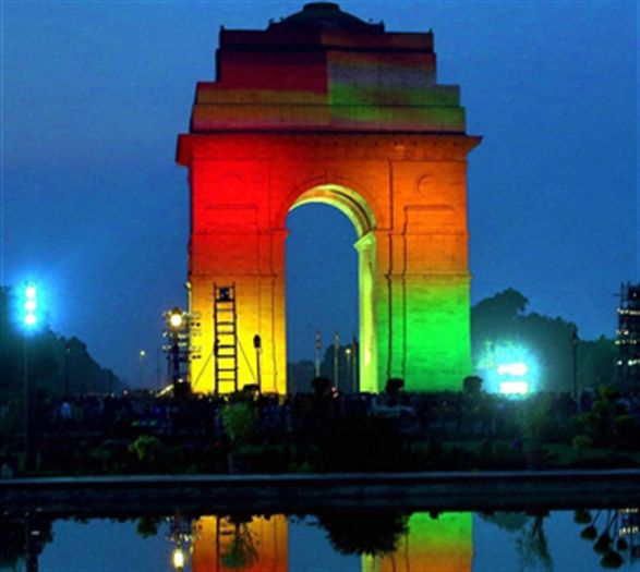 Lighting at India Gate during the official photo 6535