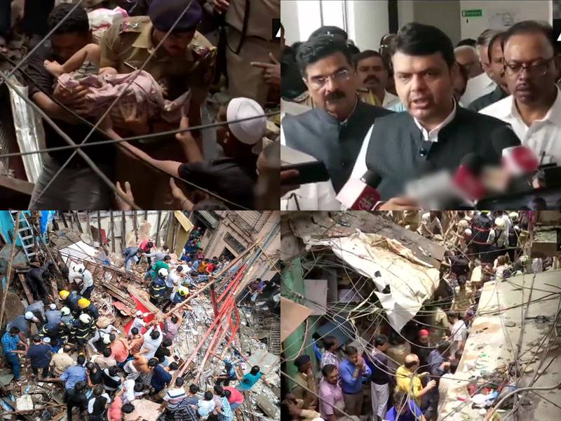 Mumbai Building Collapse : 4 à¤®à¤à¤à¤¿à¤²à¤¾ à¤à¤®à¤¾à¤°à¤¤ à¤¢à¤¹à¤¨à¥ à¤¸à¥ à¤à¤¬ à¤¤à¤ 12 à¤®à¥ à¤®à¥à¤¤ à¤à¥ à¤¸à¥à¤à¤¨à¤¾, à¤à¤à¤ à¤à¤¬ à¤­à¥ à¤¦à¤¬à¥