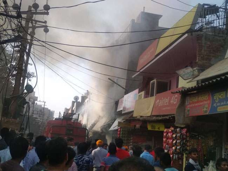 Faridabad Fire Two Children among three Dead in fire