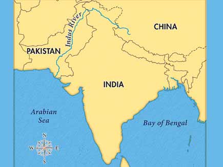 Indus And Ganges River Map