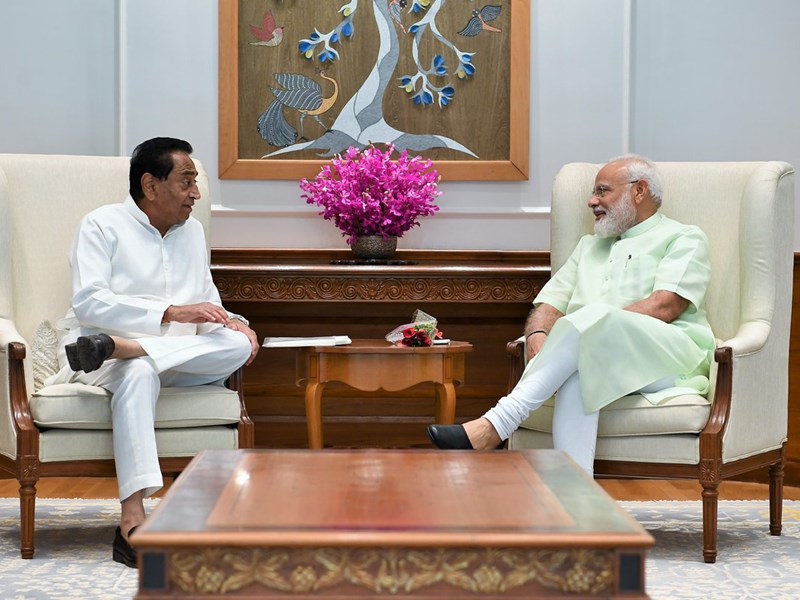प्रधानमंत्री मोदी से कमलनाथ ने की मुलाकात, लंबित योजनाओं की राशि जल्द देने की उठाई मांग