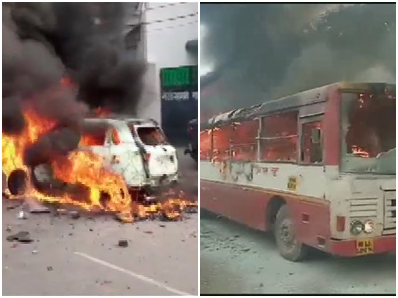Uttar Pradesh CAA Protest: उत्तर प्रदेश में उग्र हुए प्रदर्शनकारी, बसें जलाईं, कई वाहन फूंके