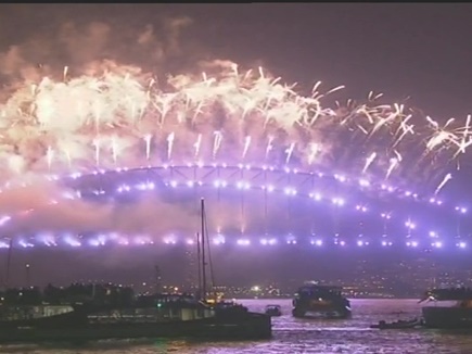 happy new year 2018 new year festivities in New Zealand, people immersed in celebration